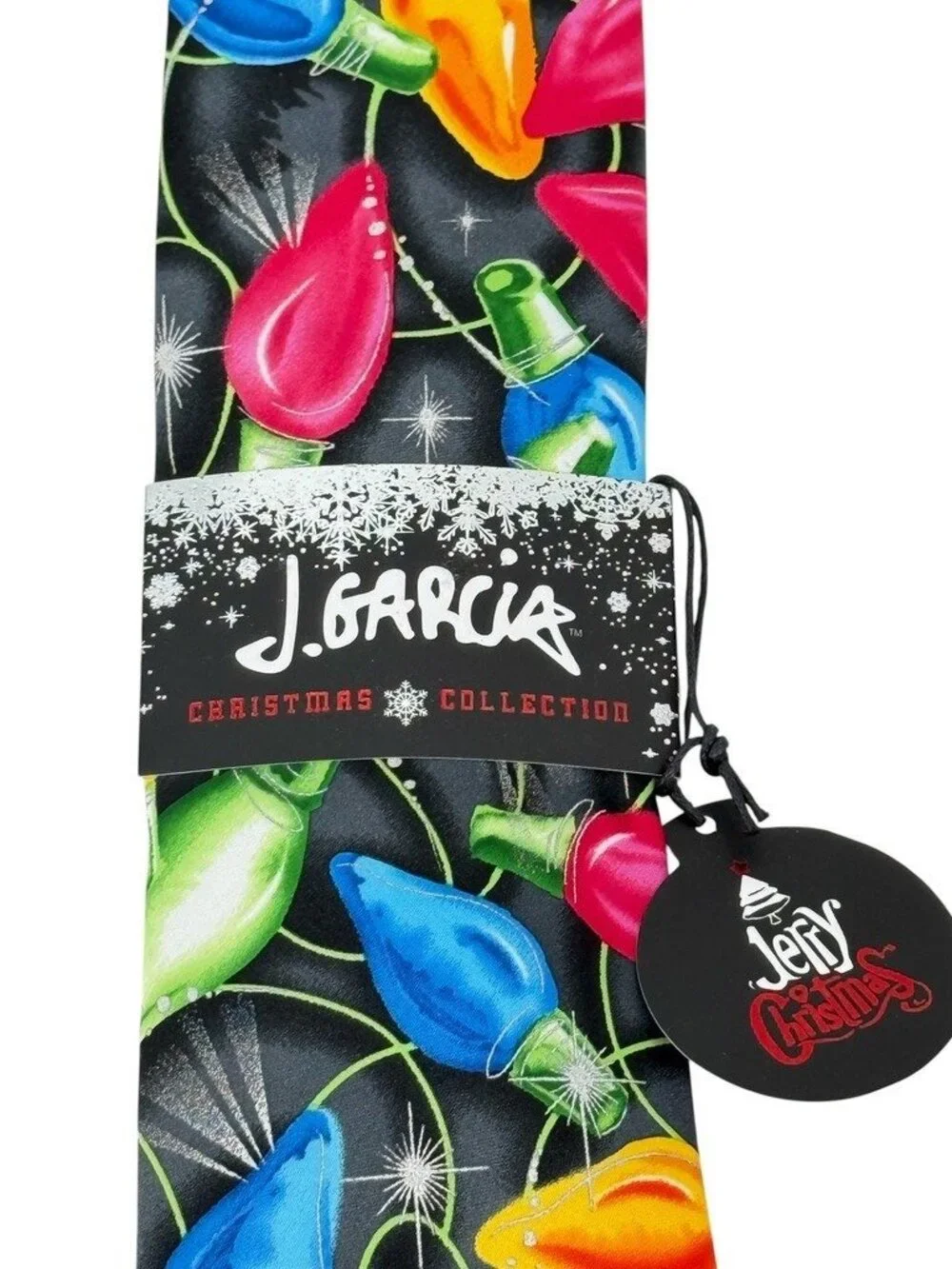 Jerry Garcia Abstract Collection 68 Men’s Neck Tie Christmas Lights Bulbs NEW